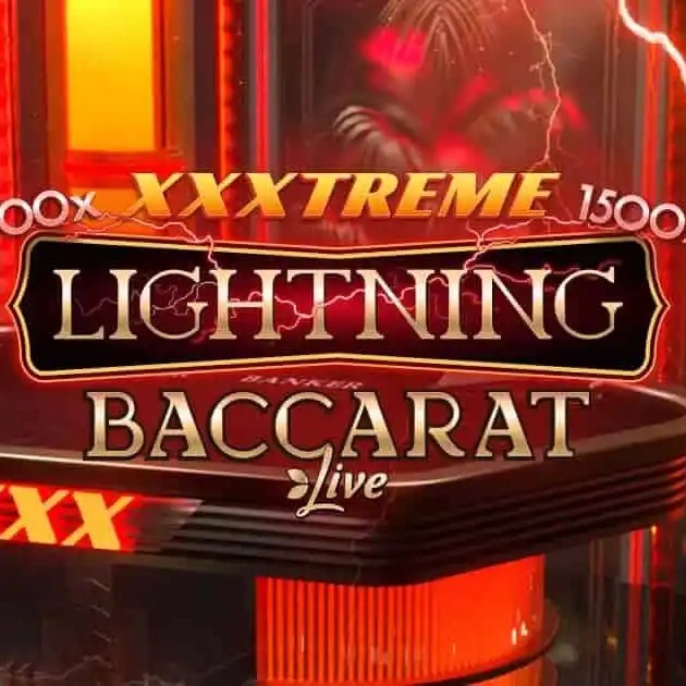 XXXtreme Lightning Baccarat slot visual from Evolution available on instantcasino-be.com